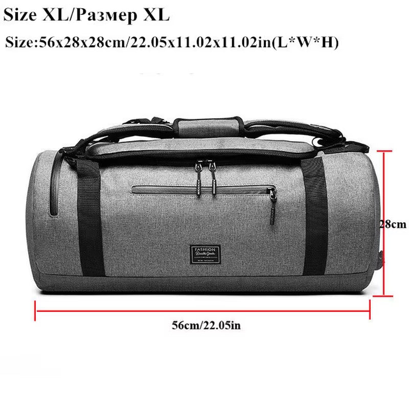 XC Gym Bag Multifunction Men'S Gym Sports Bag Women Fitness Sport Bag Backpack with Shoe Compartment for Travel Yoga Training