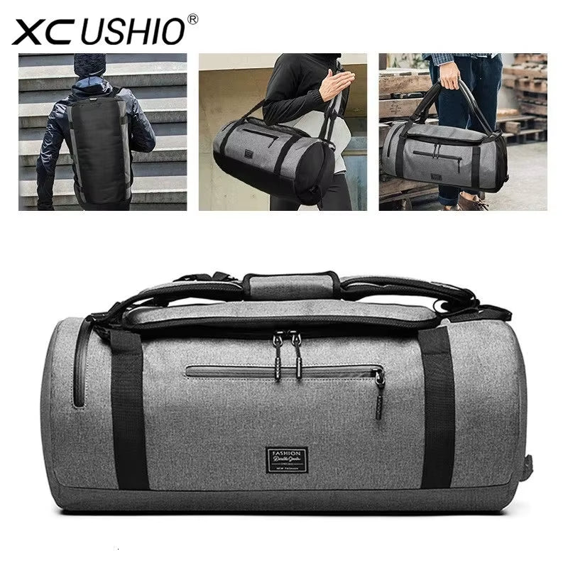 XC Gym Bag Multifunction Men'S Gym Sports Bag Women Fitness Sport Bag Backpack with Shoe Compartment for Travel Yoga Training